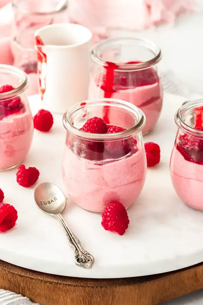 Valentine's Day Raspberry Mousse