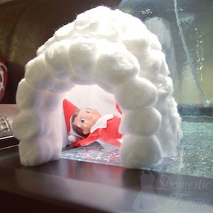 Elf in a cotton ball Igloo