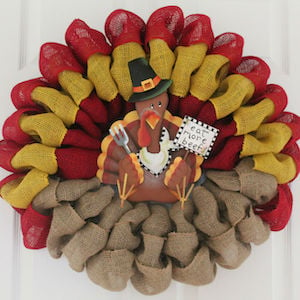 Burlap Turkey Wreath