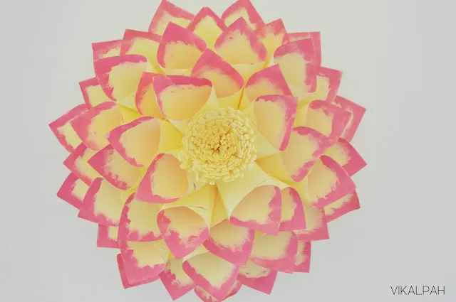 Cool paper craft dahlia.