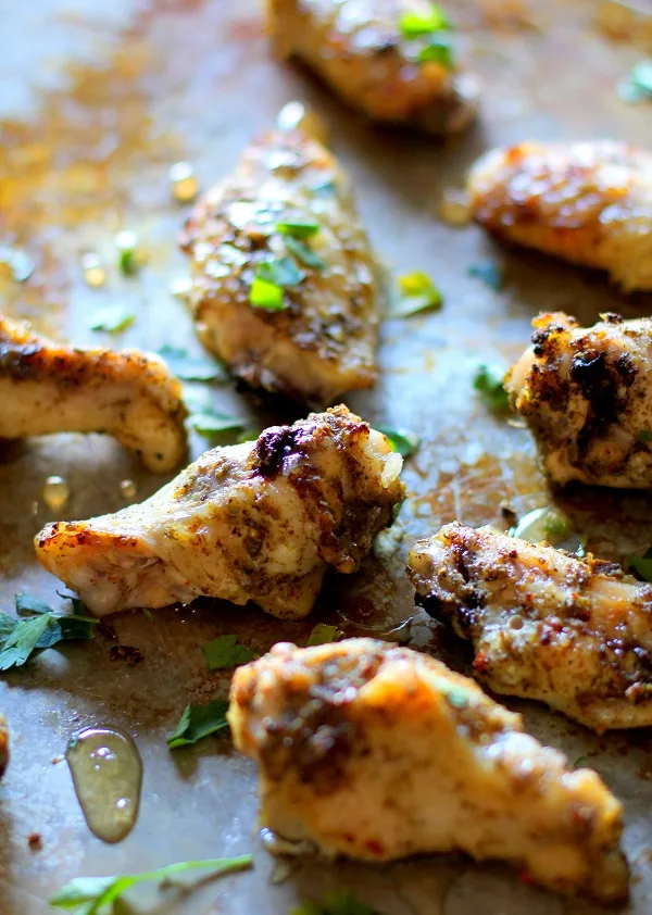 3 ingredient chicken wings with herbs and honey.jpg