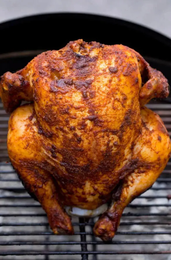 Beer Can Chicken on a Grill