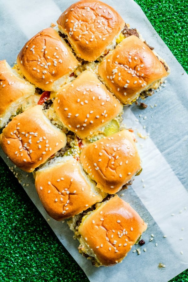 Big Mac Sliders top shot