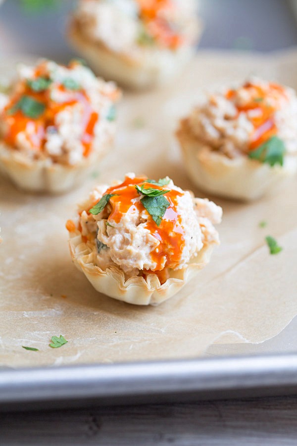 Buffalo Chicken Salad Cups2