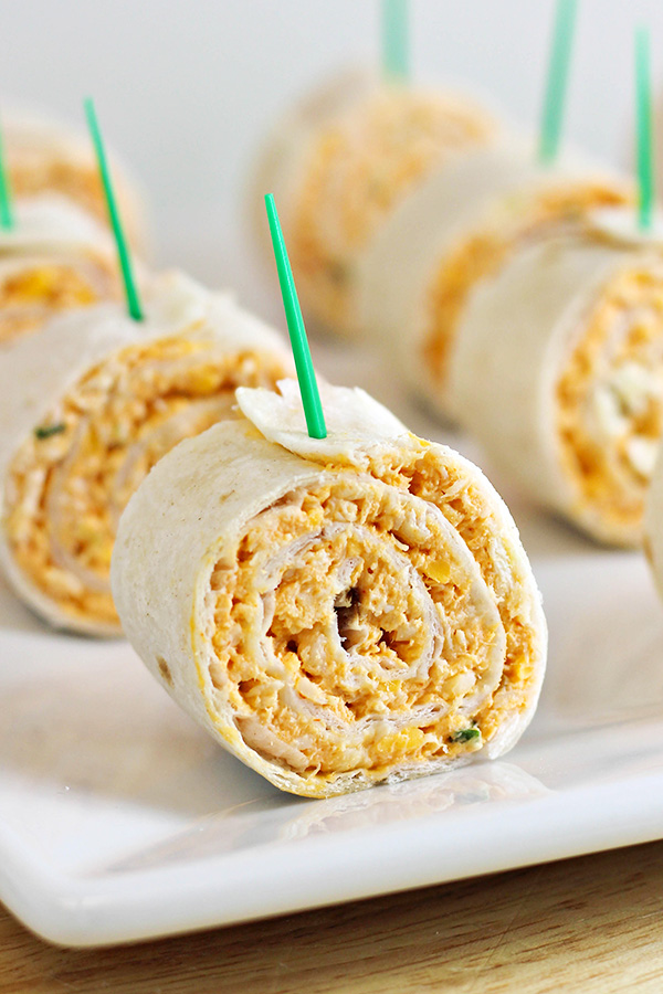 Buffalo Chicken Tortilla Pinwheels Recipe 8