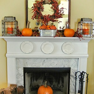 CONFESSIONS OF A PLATE ADDICT Farmhouse Fall Mantel9 thumb2