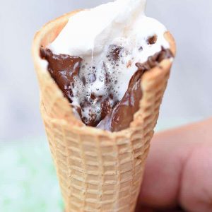 Campfire Sugar Cone Smores 1