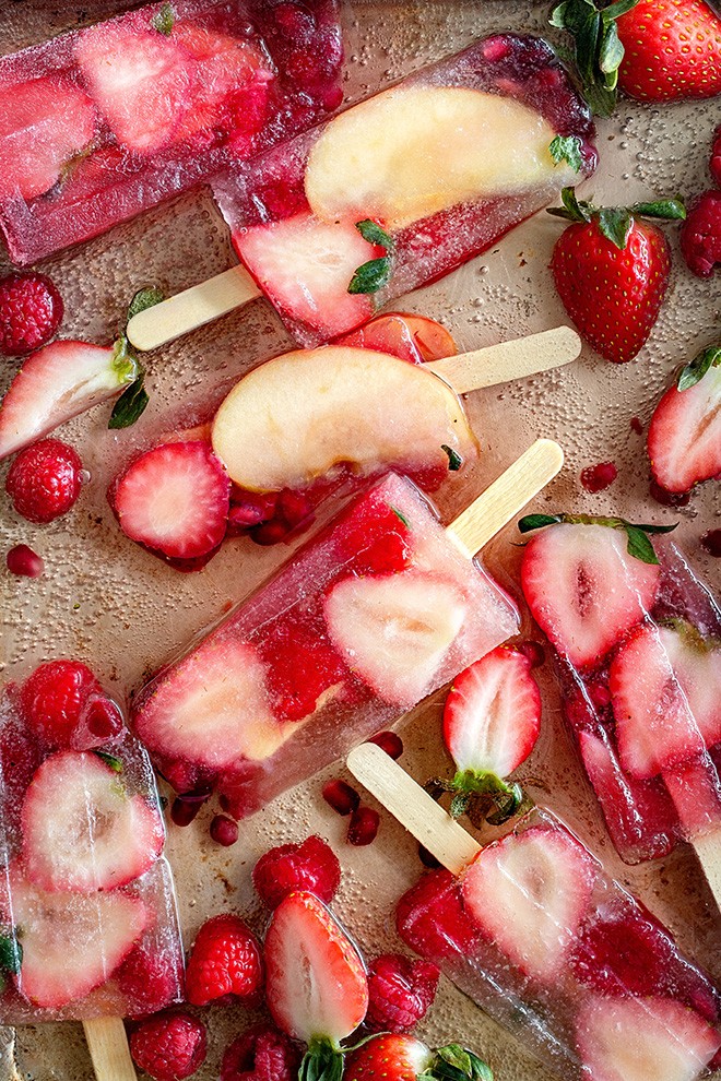 Champagne Popsicles on Champagne Bakers Royale