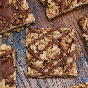 Chocolate Oatmeal Peanut Butter Bars 7