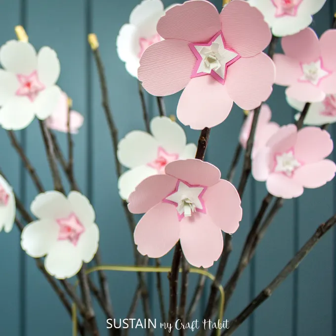 cherry blossom paper flowers