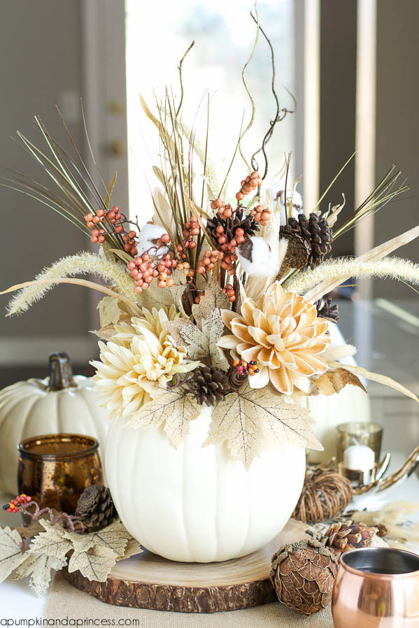 DIY Pumpkin Vase Fall Decor