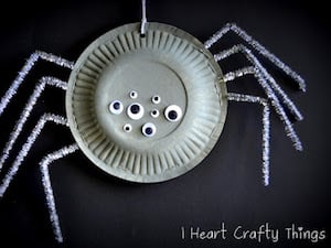 Paper Plate Spiders