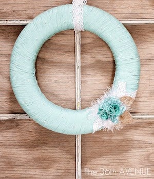 yarn wreath