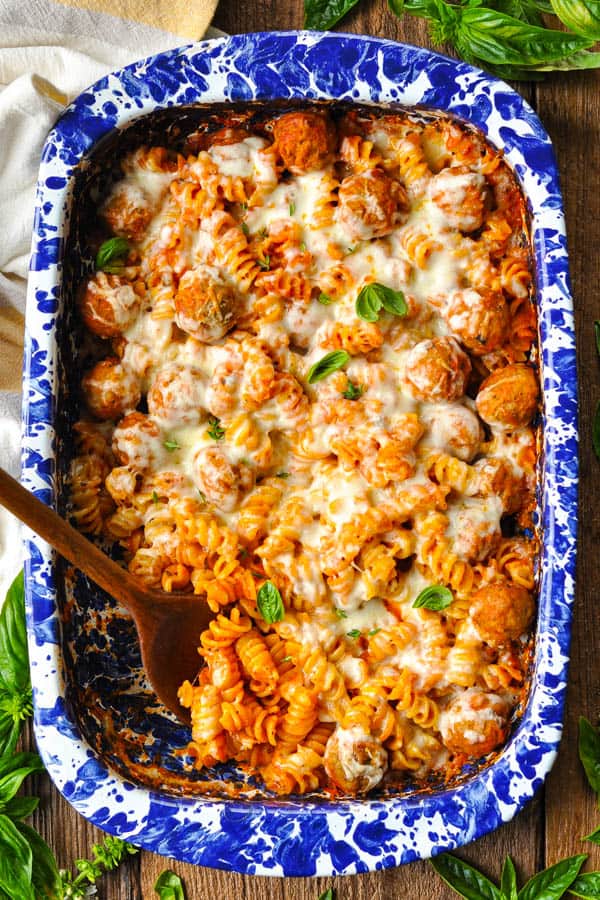 Dump and Bake Meatball Casserole 1