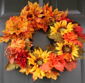 sunflower wreath