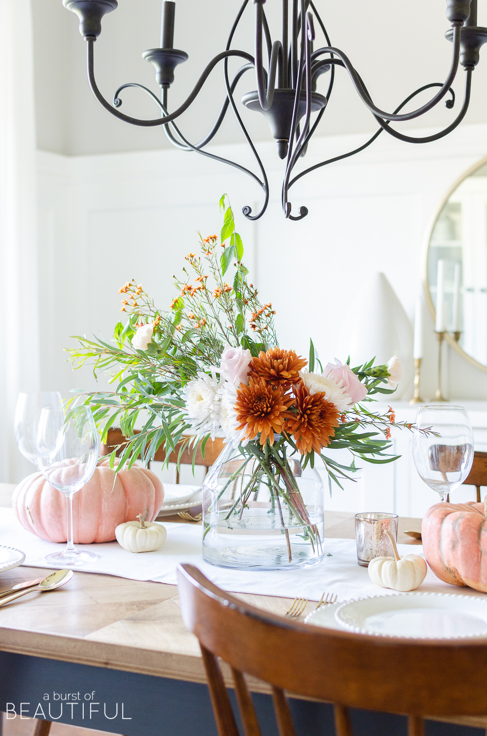 Fall Tablescape Traditional Autumn Colors 9628