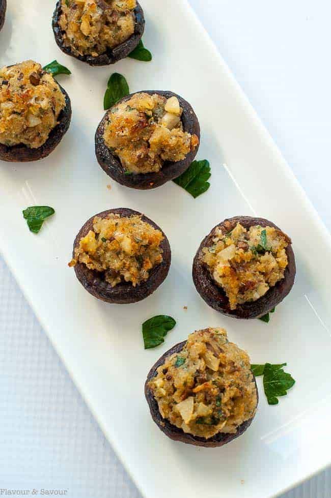 Garlic Lovers Blue Cheese Stuffed Mushrooms oh 2