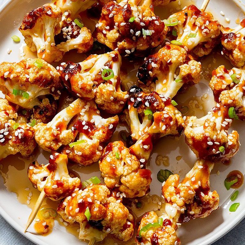 General Tsos Grilled Cauliflower recipe