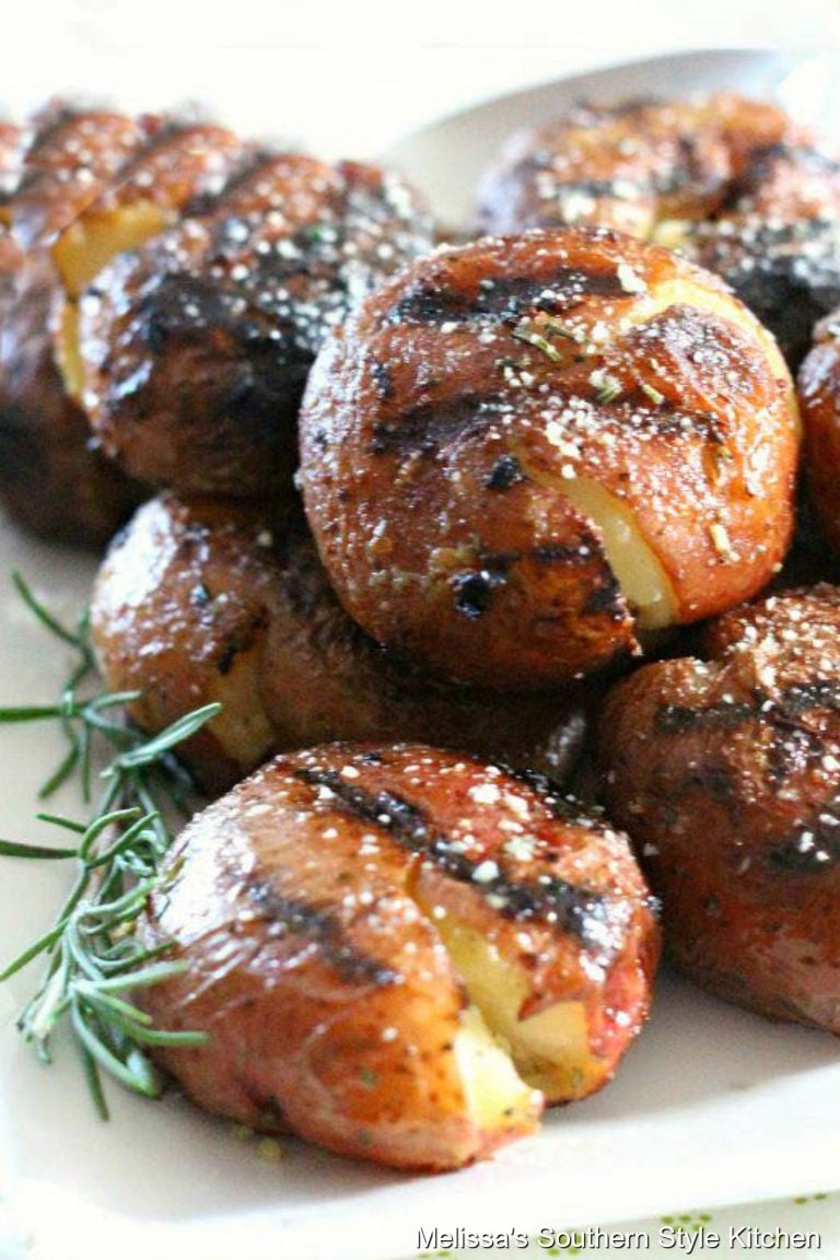 Grilled Garlic Rosemary Smashed Potatoes1