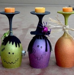 Wine Glass Halloween Decoration