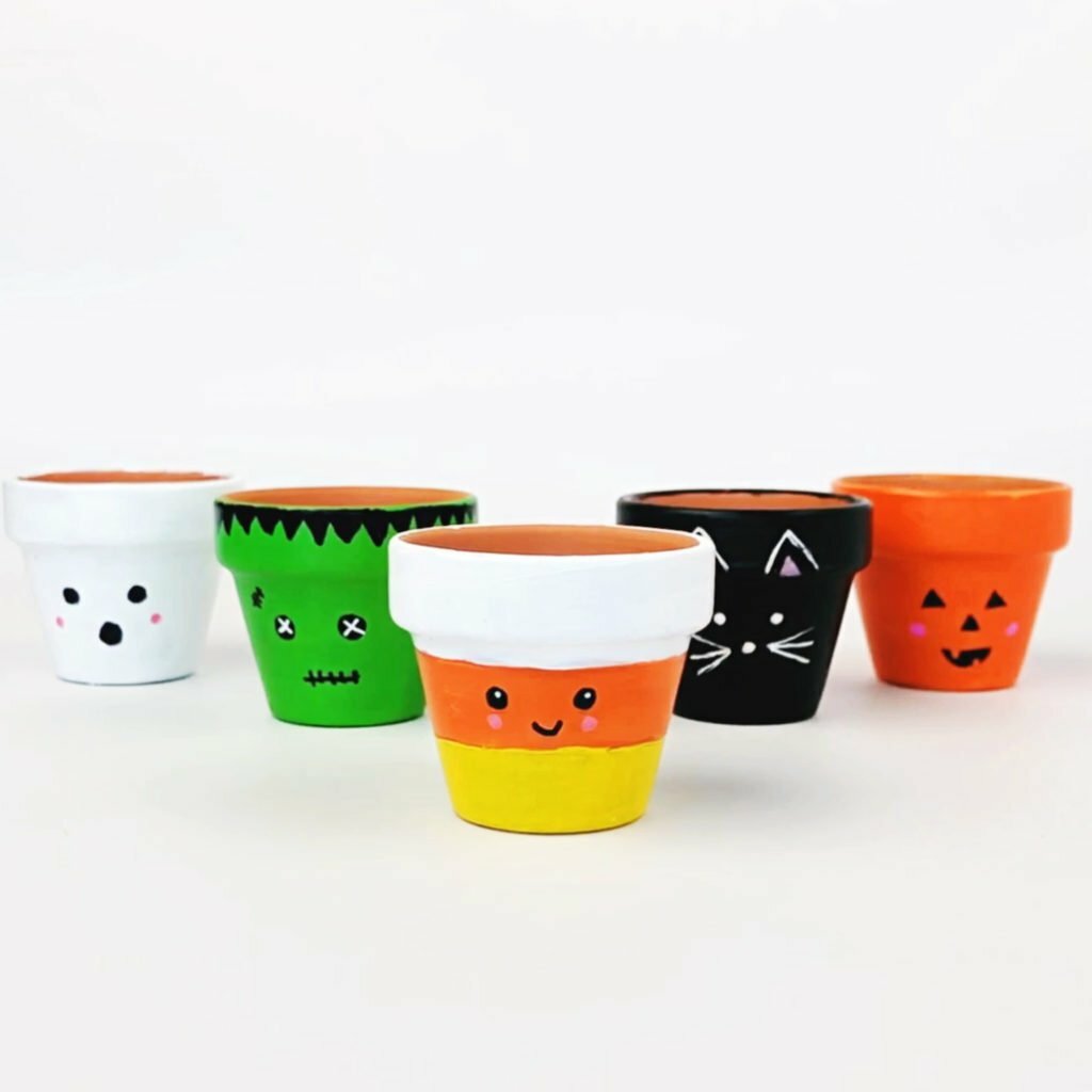 Halloween Flower Pot Craft 10