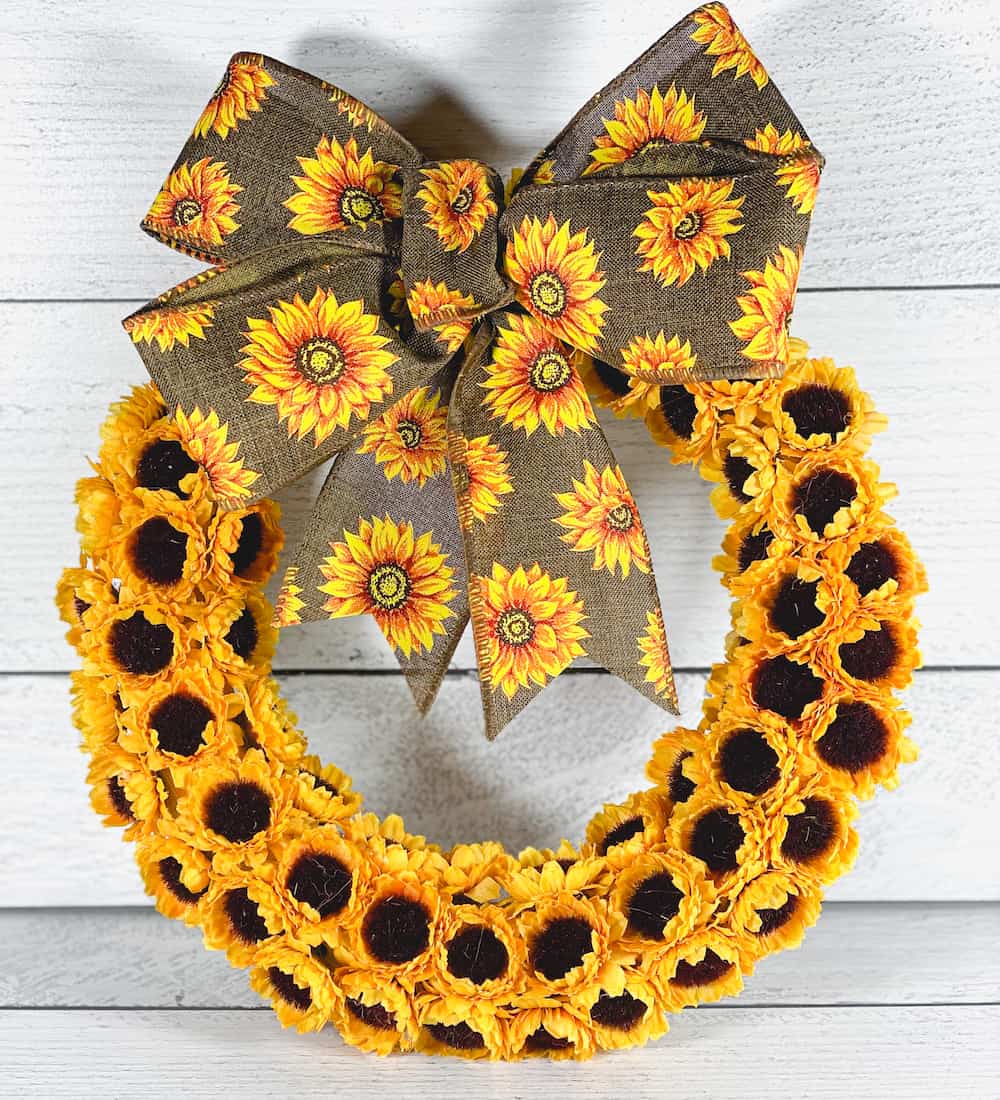 sunflower wreath