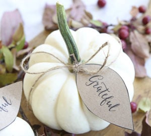 Pumpkin Leaves Free Printable DIY thanksgiving decoration