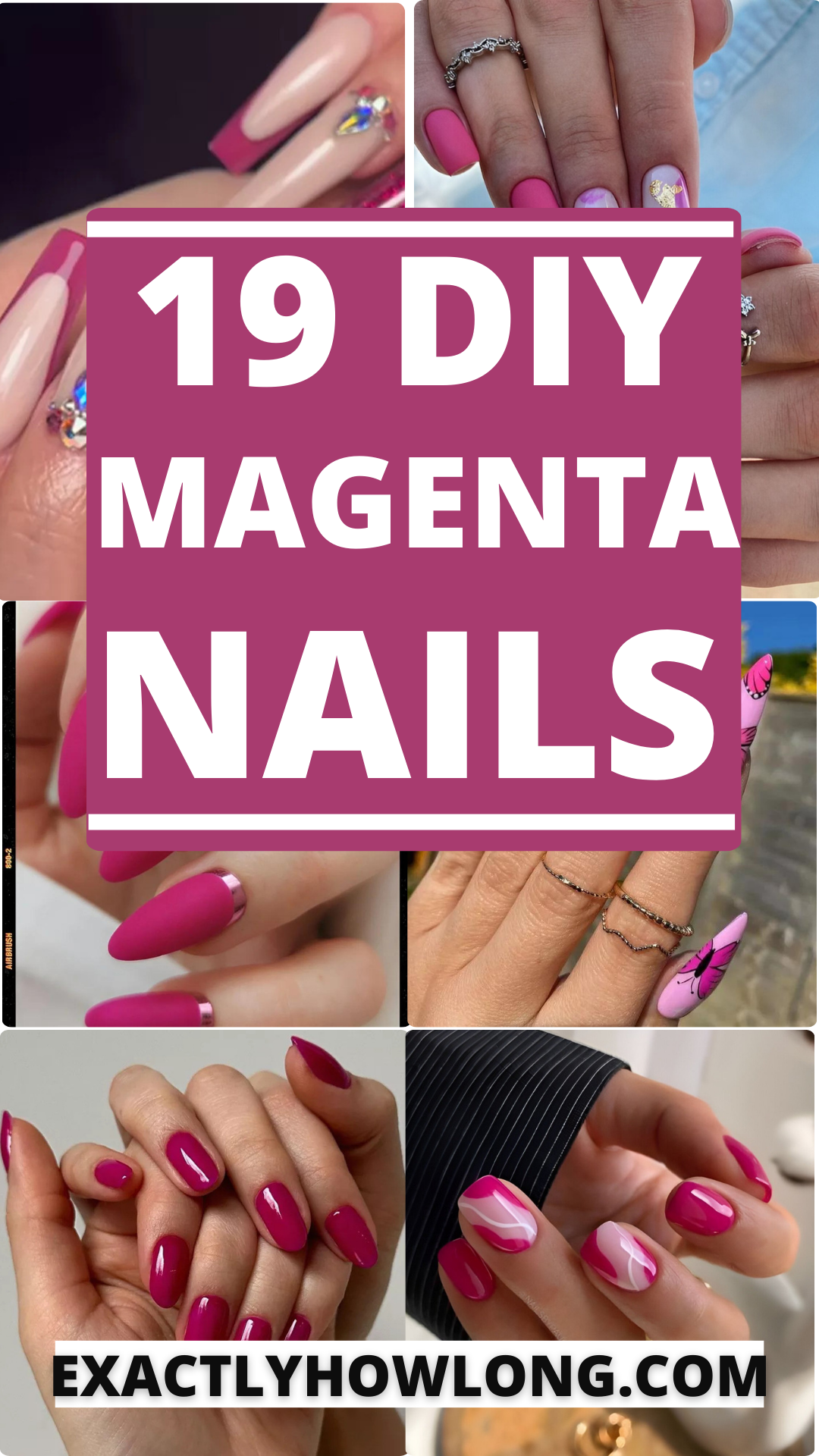 Magenta Nails