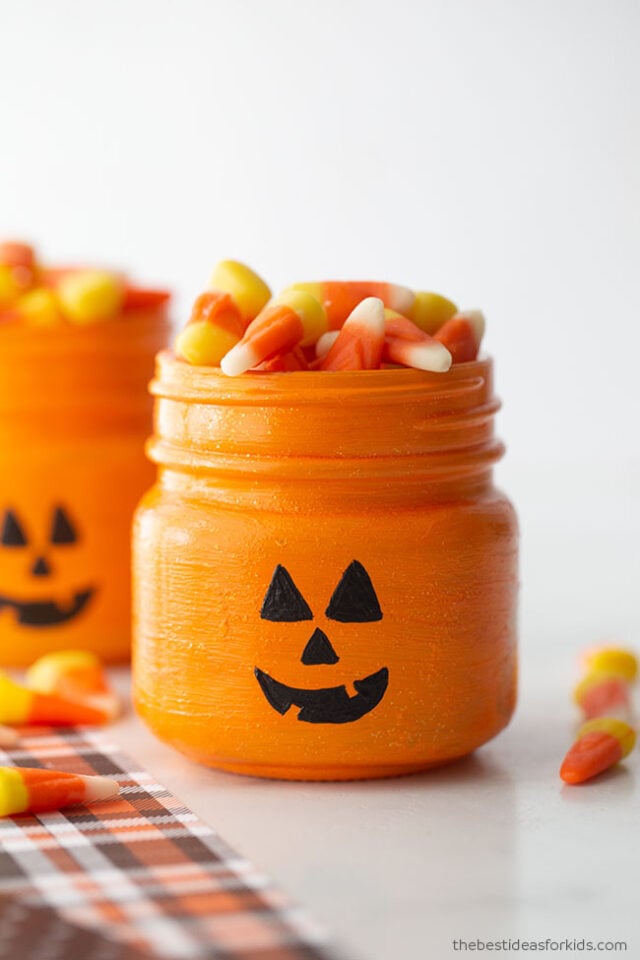 Mason Jar Pumpkin Craft