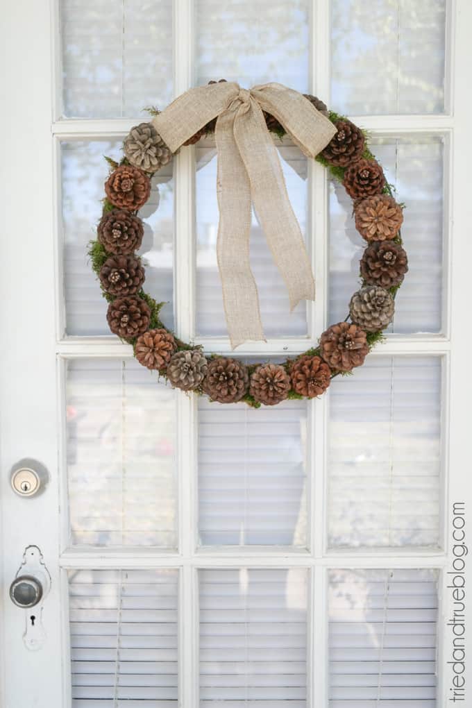 Pinecone Cone Wreath SM 10