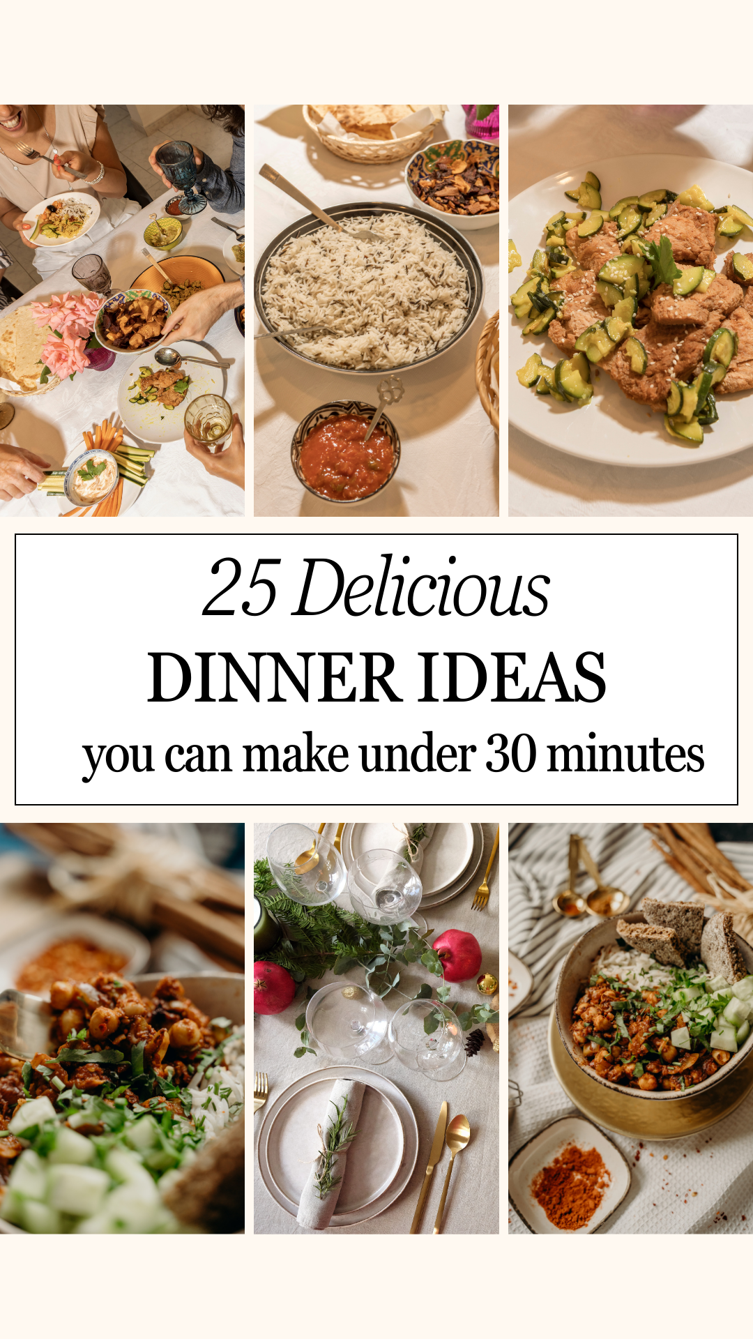 Family dinner ideas for two that are quick and easy