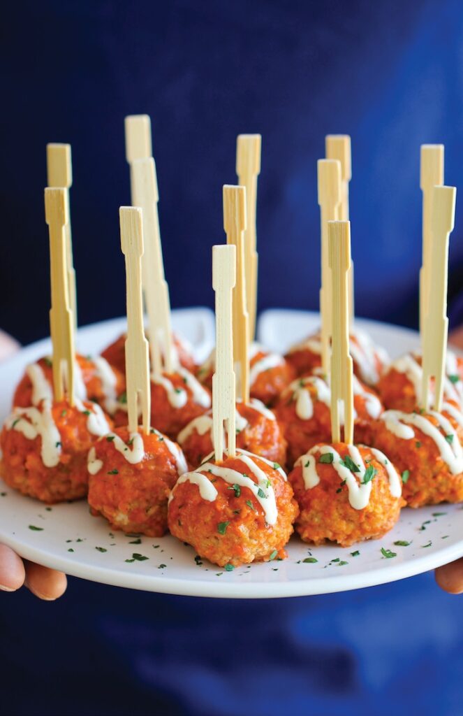 Slow Cooker Buffalo Chicken Meatballs