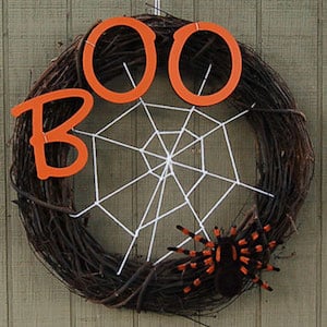 Spooky Spider Web Wreath