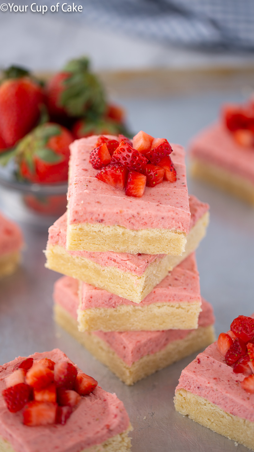 Strawberry Sugar Cookie Bars 9