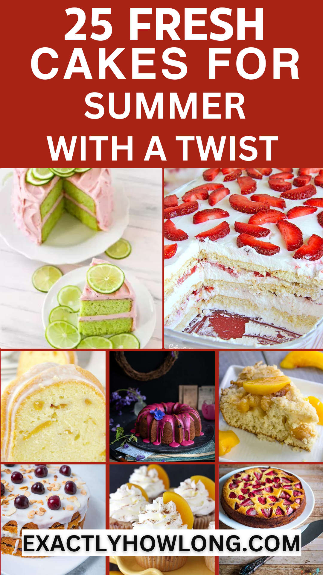 Ideas for adorable and aesthetically pleasing cakes perfect for the summer season