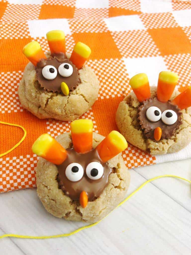 Peanut Butter Cup Turkey Cookies