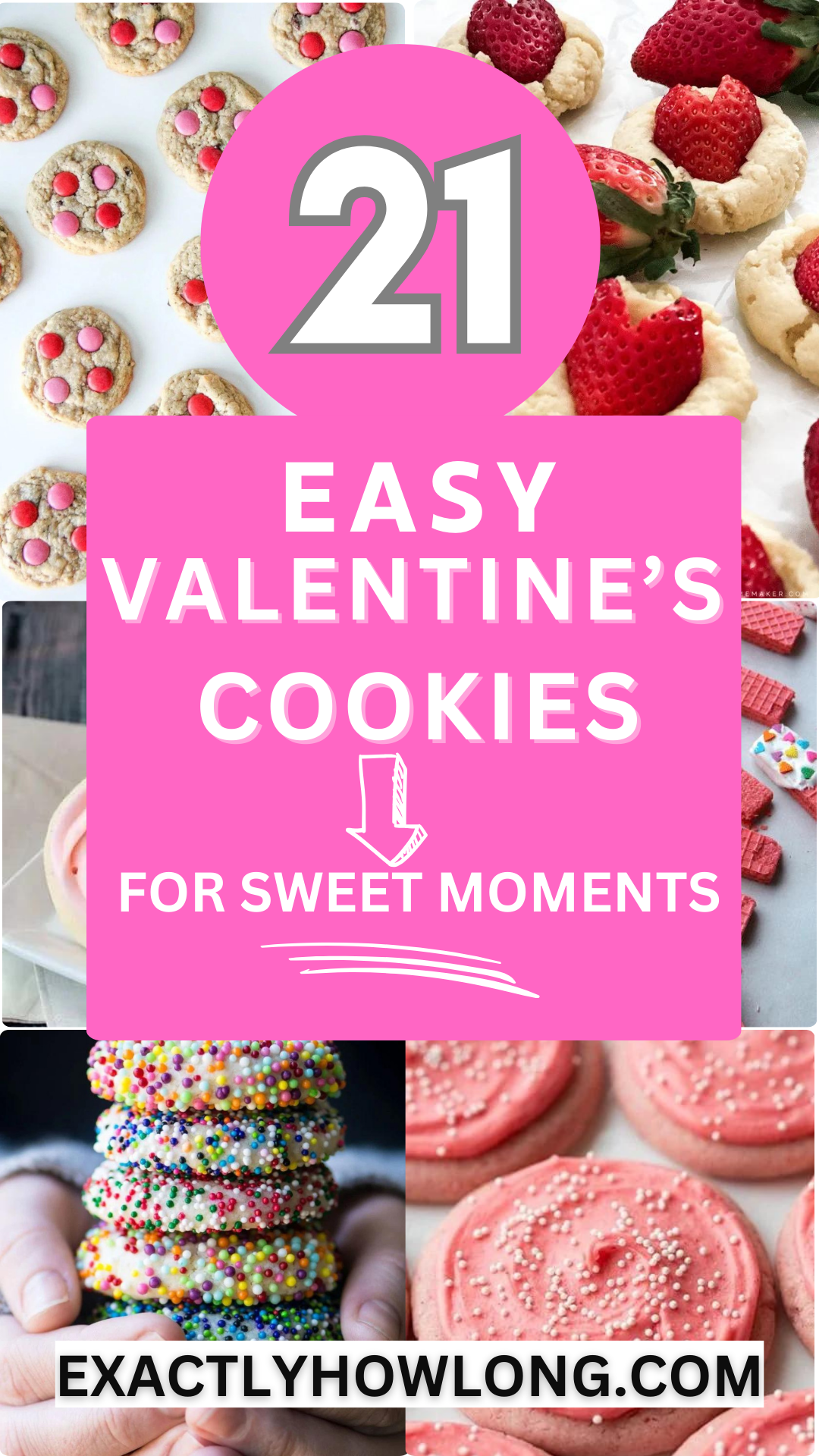 Valentine's Day cookies adorned with decorations