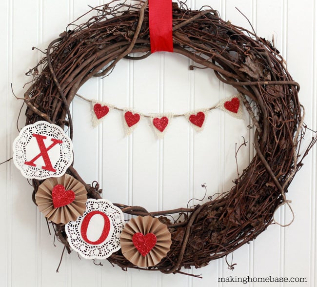 Valentines Day Decor DIY Valentines Wreath