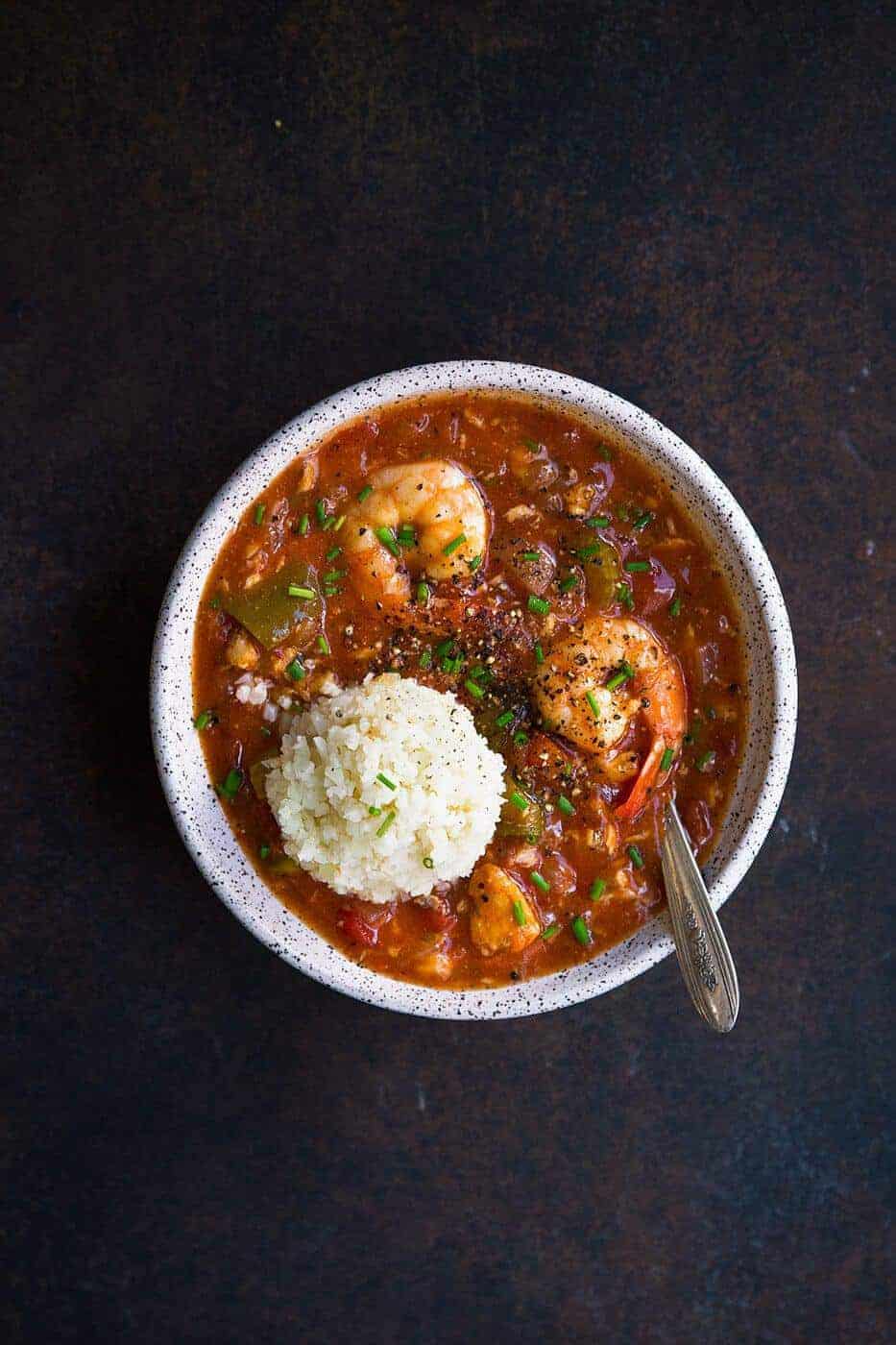 Whole30 Instant Pot Seafood Gumbo