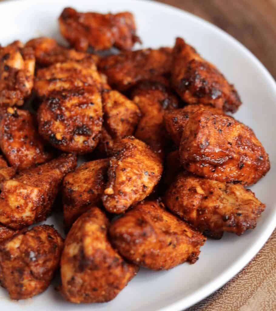 air fryer Nashville Hot spicy chicken nuggets