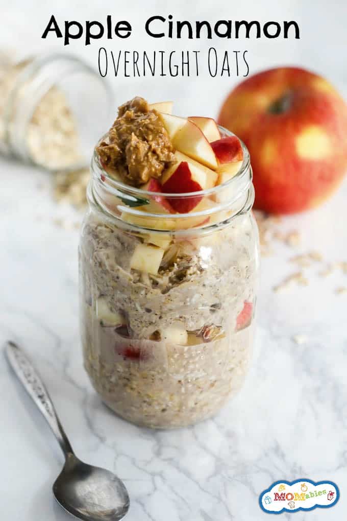 apple cinnamon overnight oats pin