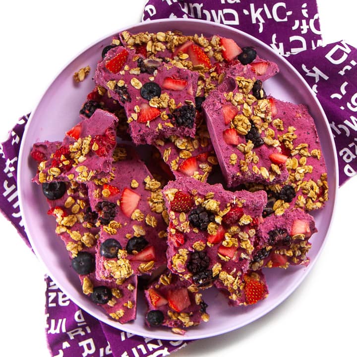 berry yogurt bark toddler kids