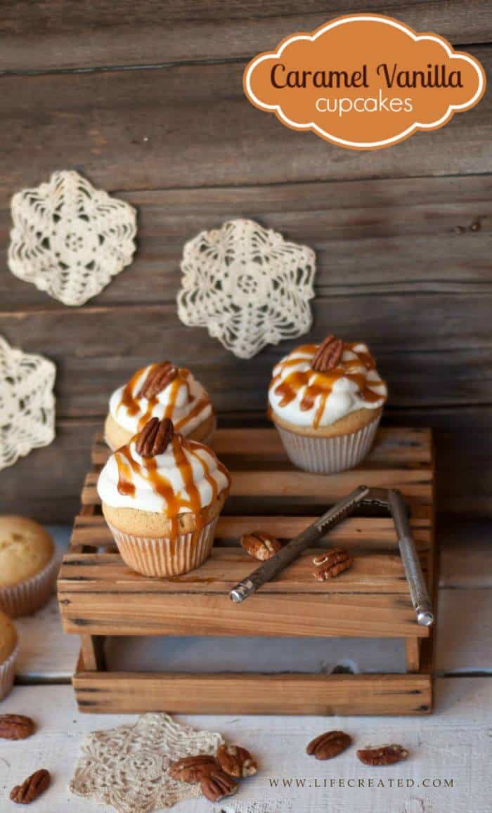 Fall Inspired Cupcakes | Apple Cupcakes, Pumpkin Cupcakes and more | www.madewithHAPPY.com