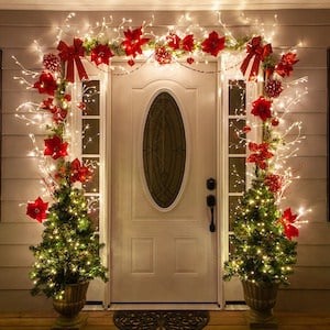 Climbing Vine DIY Christmas Door Decoration