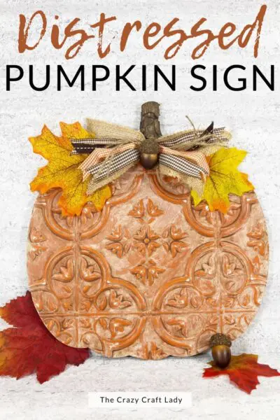 distressed pumpkin sign