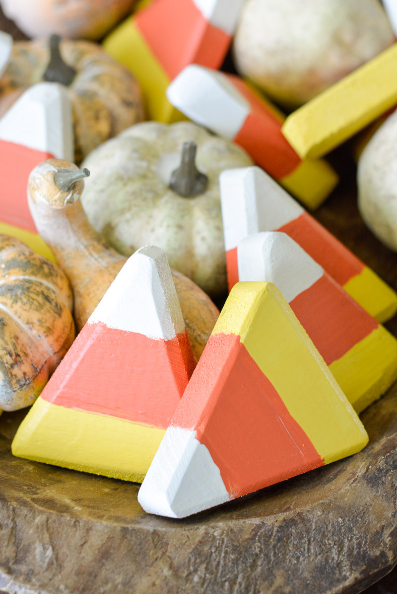 diy candy corn easy fall decorating craft 3 1