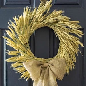 Fall Wheat Wreath 