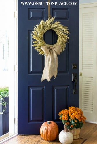 fall wheat wreath