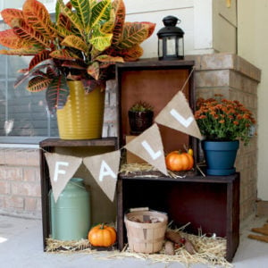 DIY Fall Crate Display 