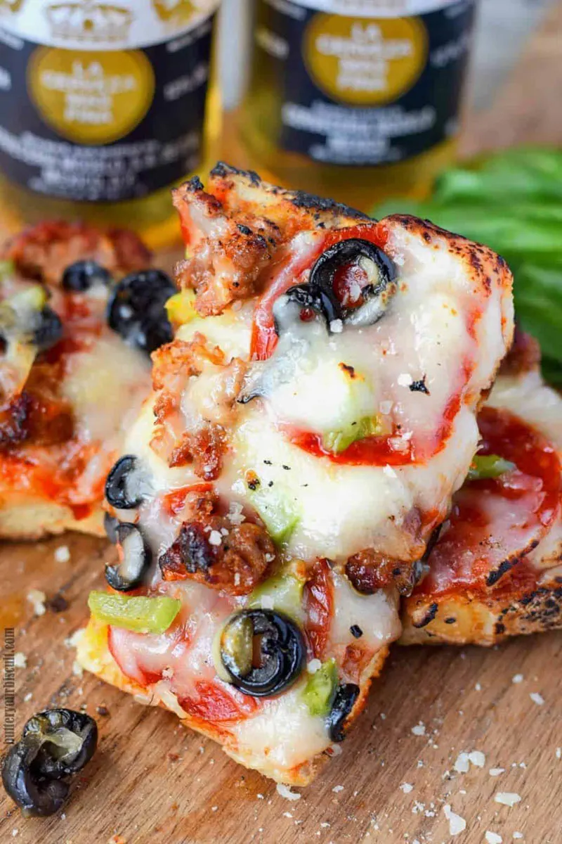 Grilled French Bread Pizza